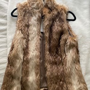 Faux Fur vest- never worn